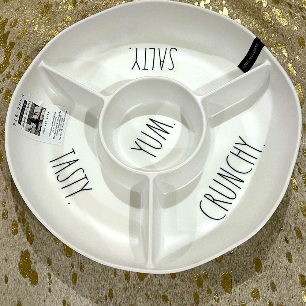 Rae Dunn White Snack Serving Tray